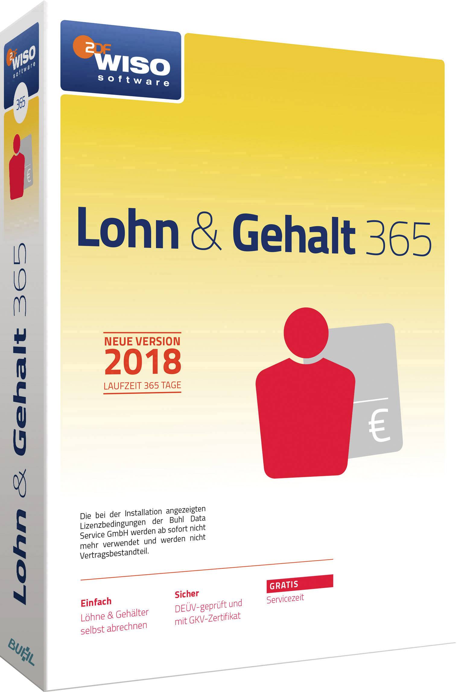 WISO Lohn & Gehalt 365 2019 Vollversion, 1 Lizenz Windows Finanz-Software