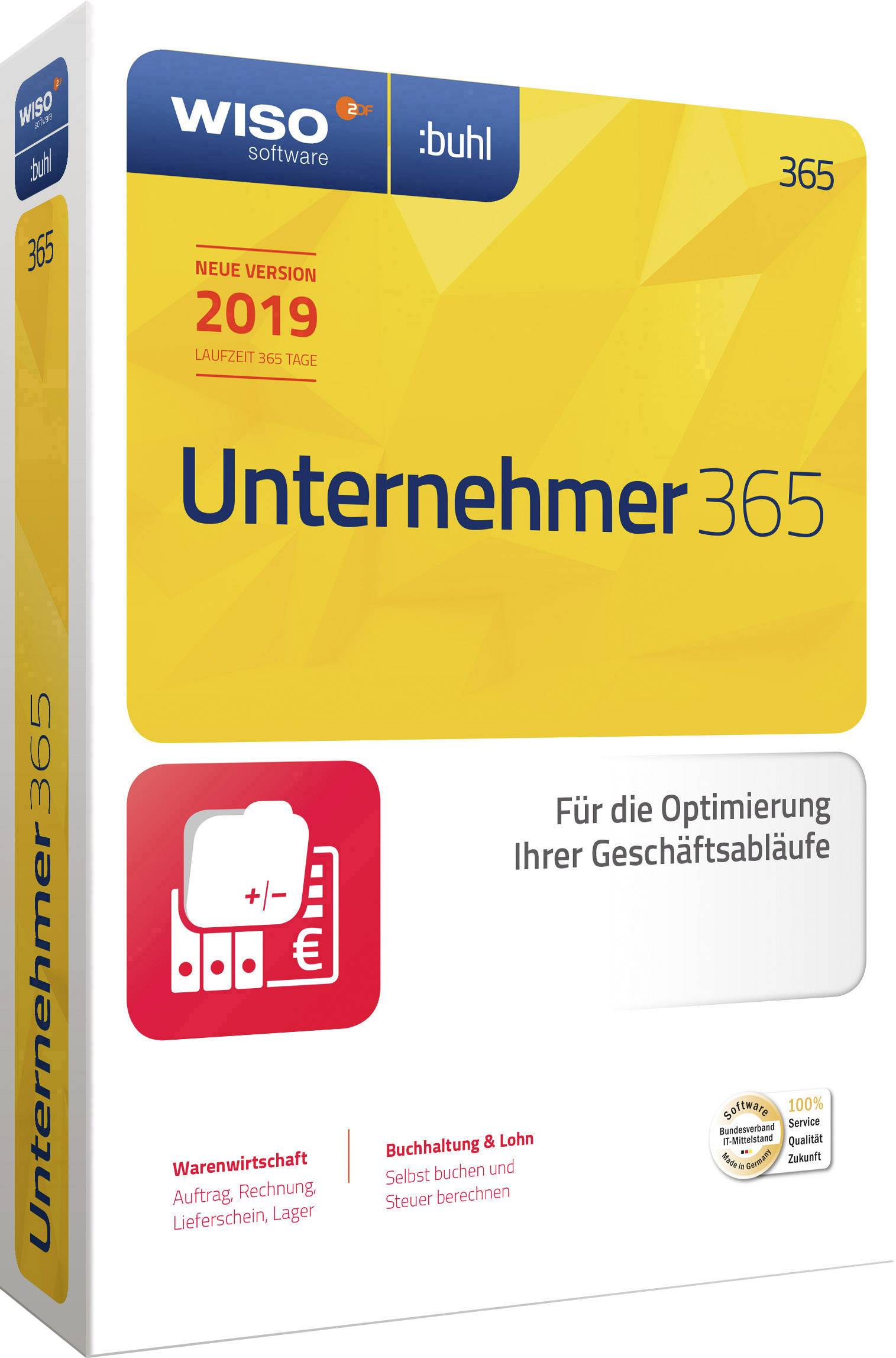 WISO Unternehmer 365 2019 Vollversion, 1 Lizenz Windows Finanz-Software