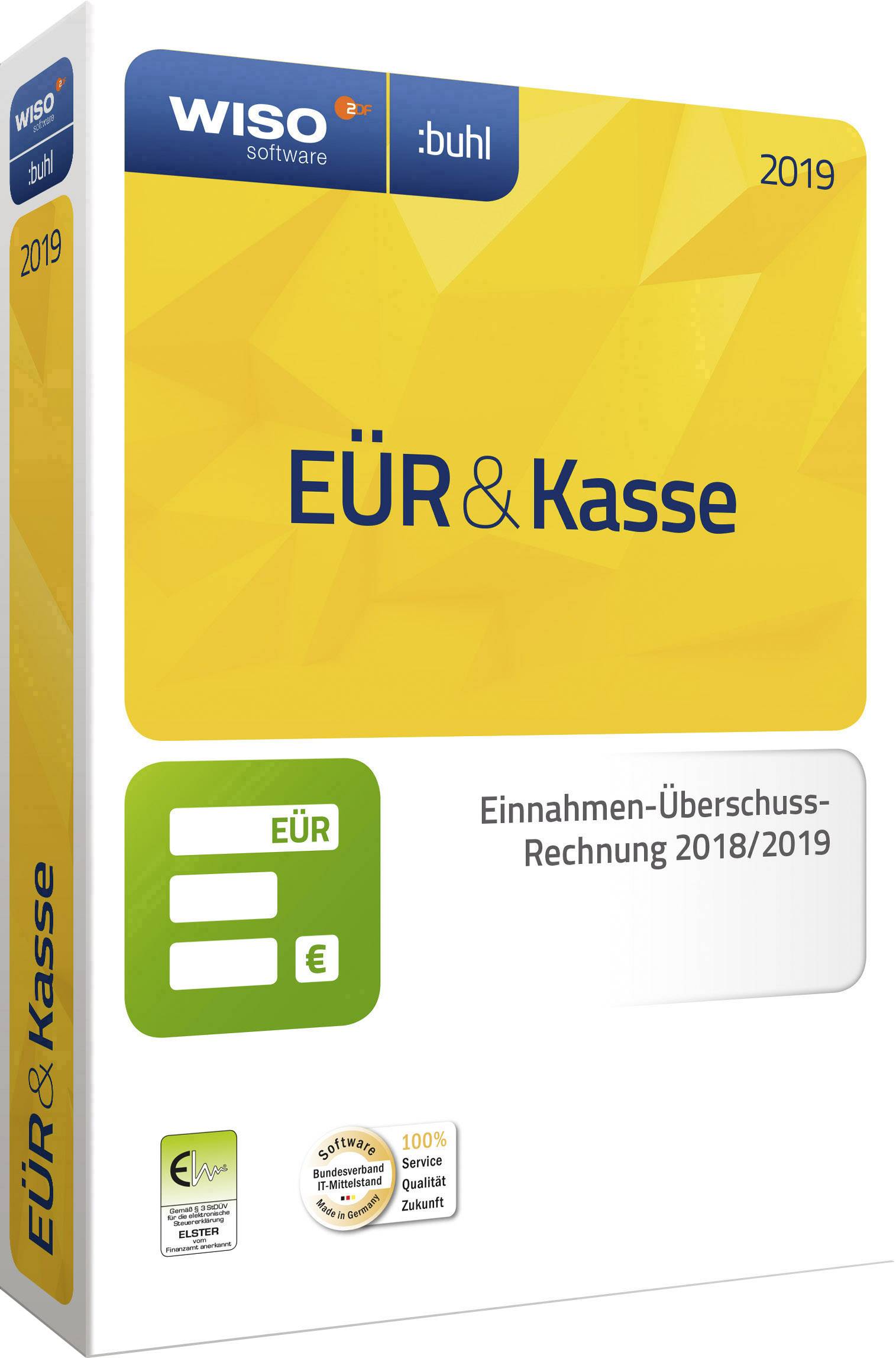 WISO EÜR & Kasse 2019 Vollversion, 1 Lizenz Windows Finanz-Software, Steuer-Software