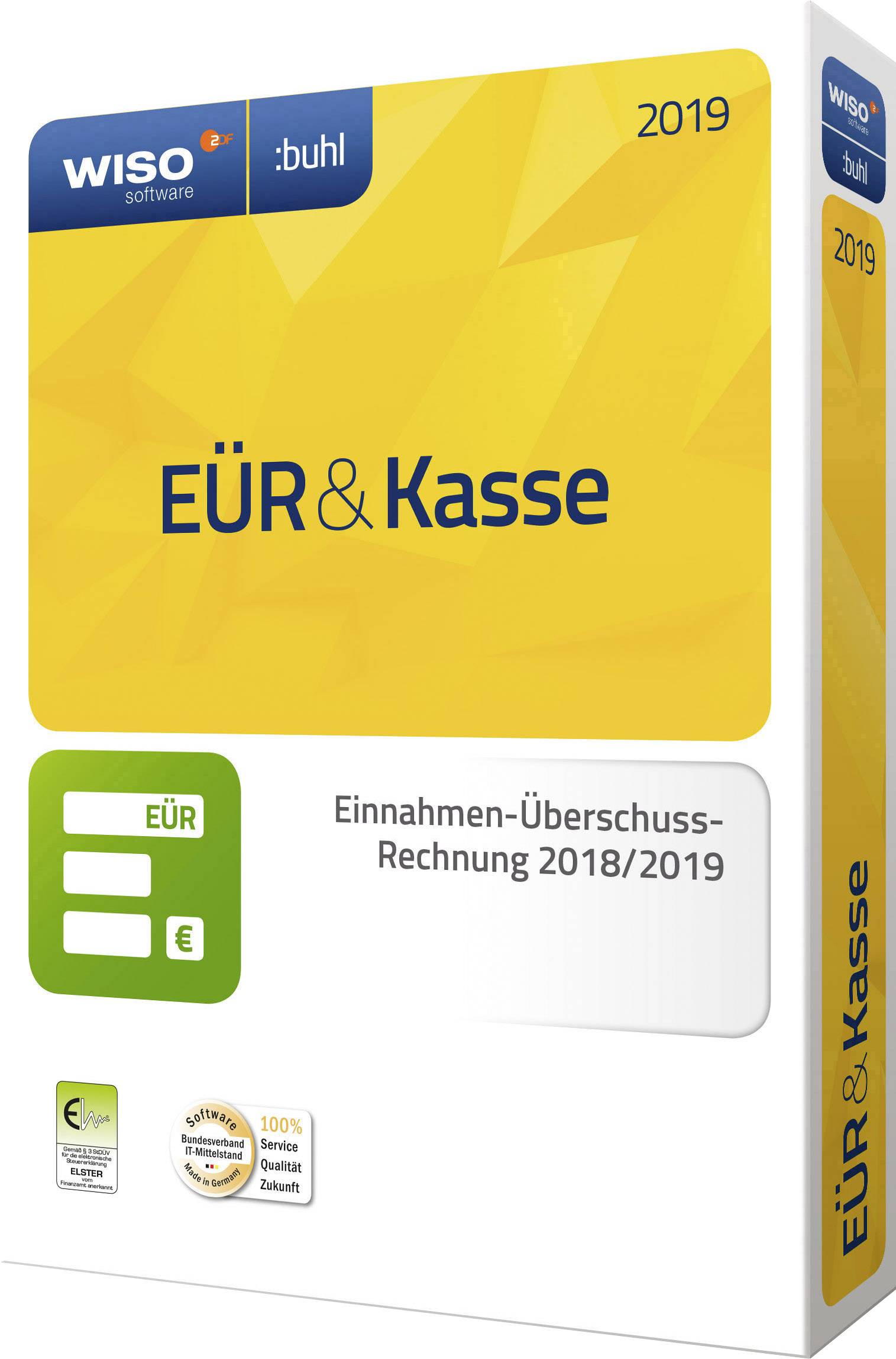 WISO EÜR & Kasse 2019 Vollversion, 1 Lizenz Windows Finanz-Software, Steuer-Software