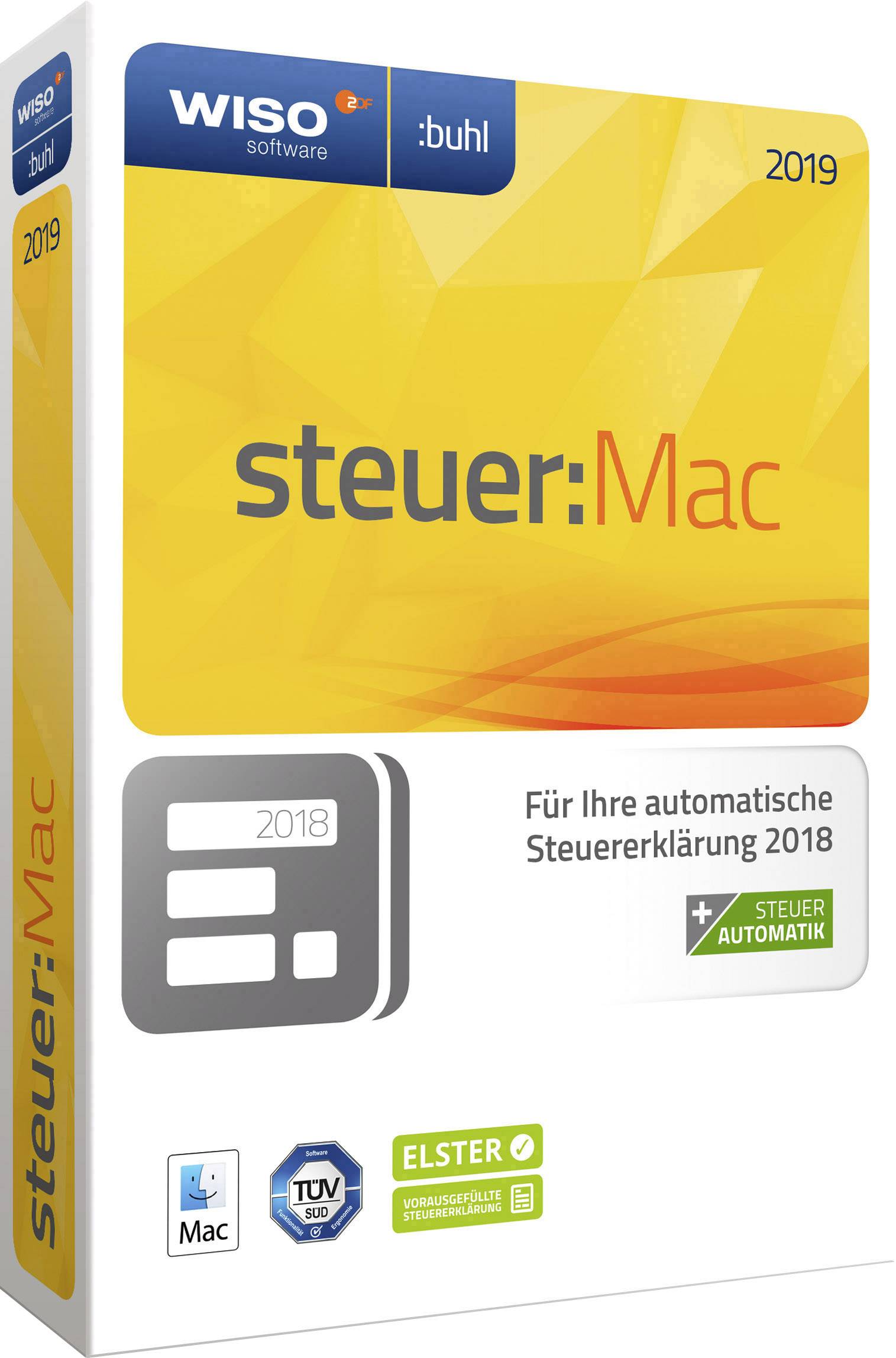 WISO steuer:Mac 2019 Vollversion, 1 Lizenz Windows, Android Steuer-Software