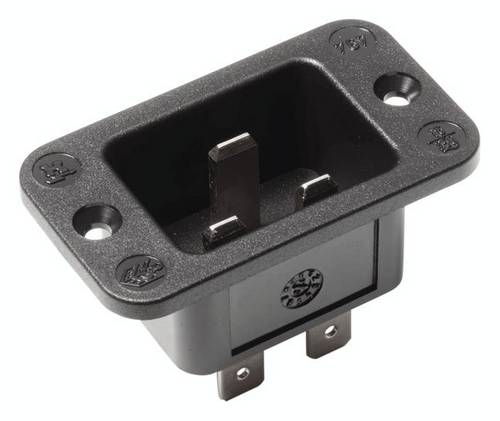 Bachmann 917.173 Kaltgeräte-Steckverbinder 767 Stecker Gesamtpolzahl: 3 16 A Schwarz 1 St.