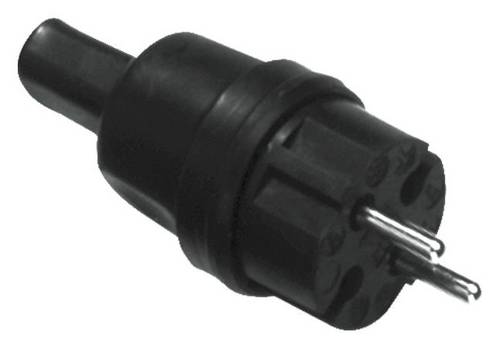 Bachmann 740.002 Konturenstecker Gummi, Silikon 250 V Schwarz IP44