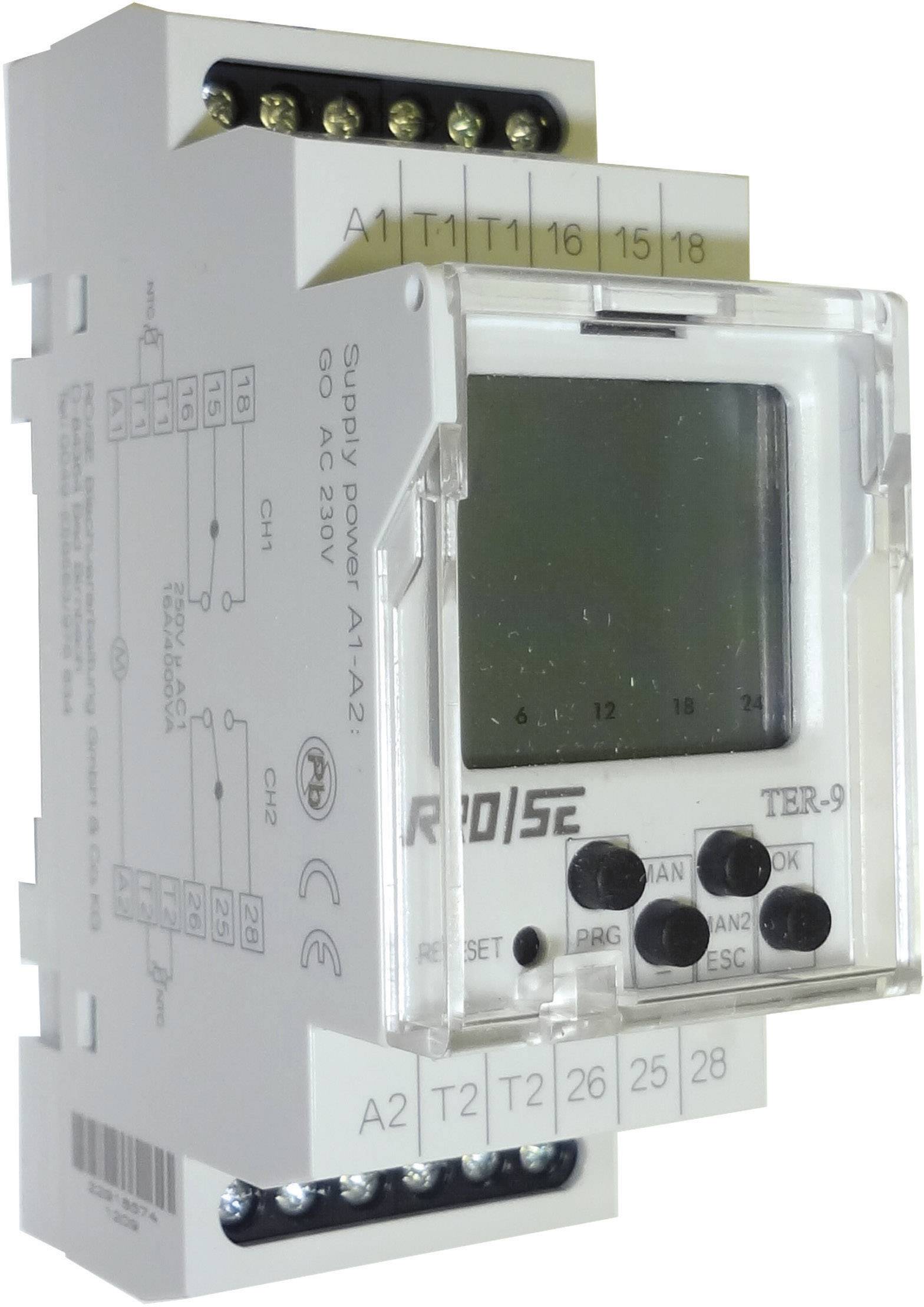 Rose LM Schaltschrankheizungs-Thermostat TER-9 230 V/AC 2 Wechsler (L x B x H) 90 x 35.5 x 64mm 1St.