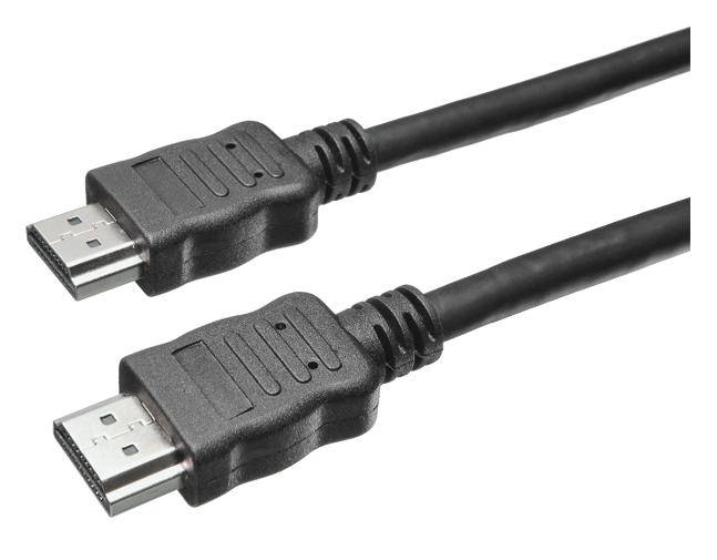 Bachmann HDMI Anschlusskabel HDMI-A Stecker, HDMI-A Stecker 5.00 m Schwarz HDMI-Kabel