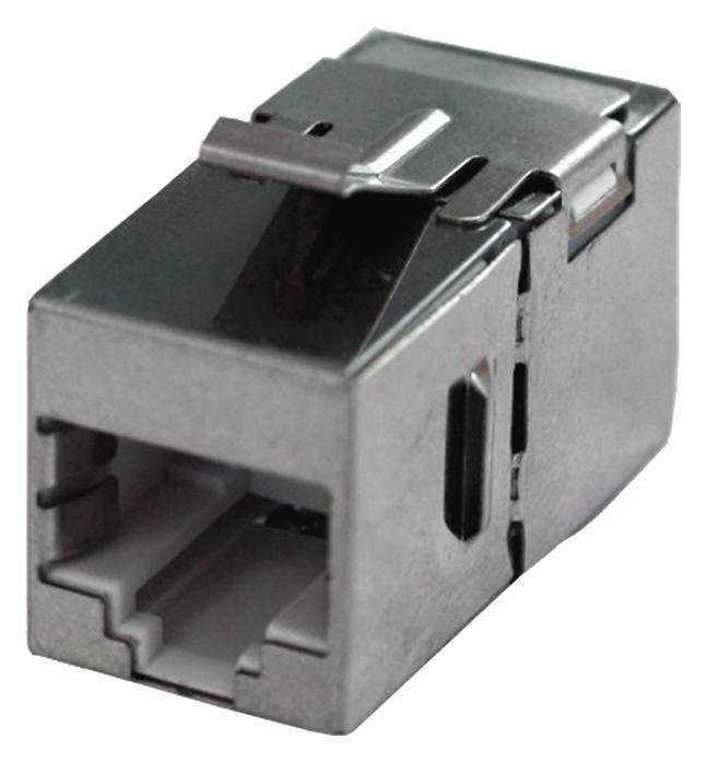 Bachmann RJ45 Netzwerk Adapter CAT 6 [1x RJ45-Buchse - 1x RJ45-Buchse] Edelstahl