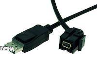 Bachmann Mini-DisplayPort Anschlusskabel Mini DisplayPort Stecker, Mini DisplayPort Stecker 0.50 m Schwarz DisplayPort-Kabel