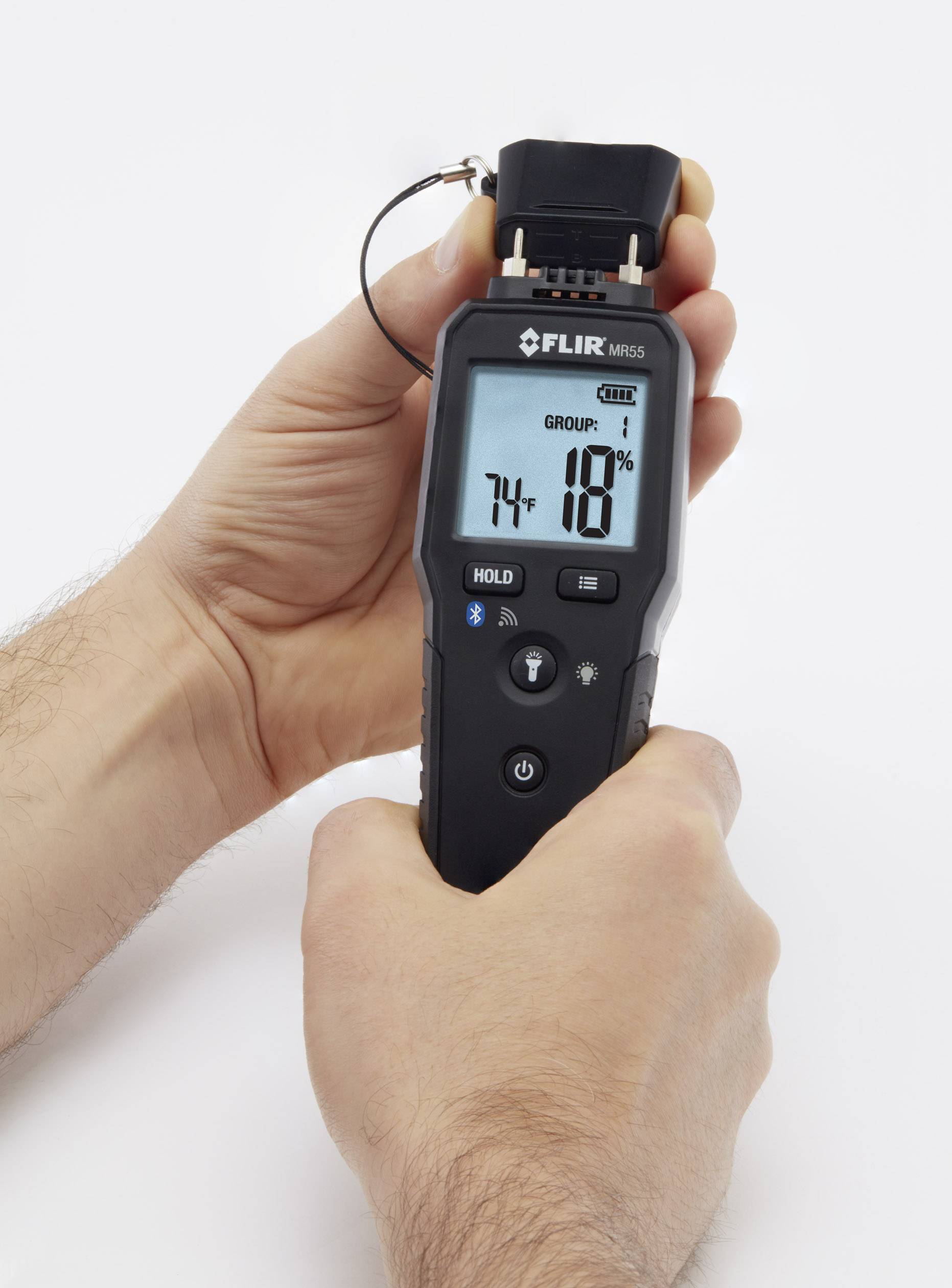 FLIR MR55 Materialfeuchtemessgerät Messbereich Baufeuchtigkeit (Bereich) 1 bis 99% Messbereich Holzfeuchtigkeit (Bereich) 7 bis