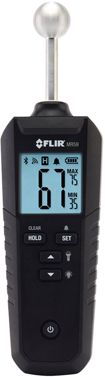 FLIR MR59 Materialfeuchtemessgerät Messbereich Baufeuchtigkeit (Bereich) 0 bis 100% Messbereich Holzfeuchtigkeit (Bereich) 0 bis