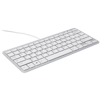 R-GO Tools Compact USB Tastatur Nordisch, QWERTY Weiß Ergonomisch R-GO Tools Compact USB Tastatur Nordisch, QWERTY Weiß Ergonomisch