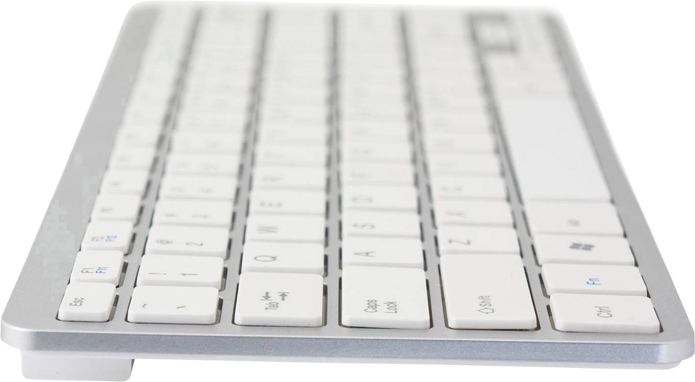 R-GO Tools Compact USB Tastatur Englisch, QWERTY Weiß Ergonomisch