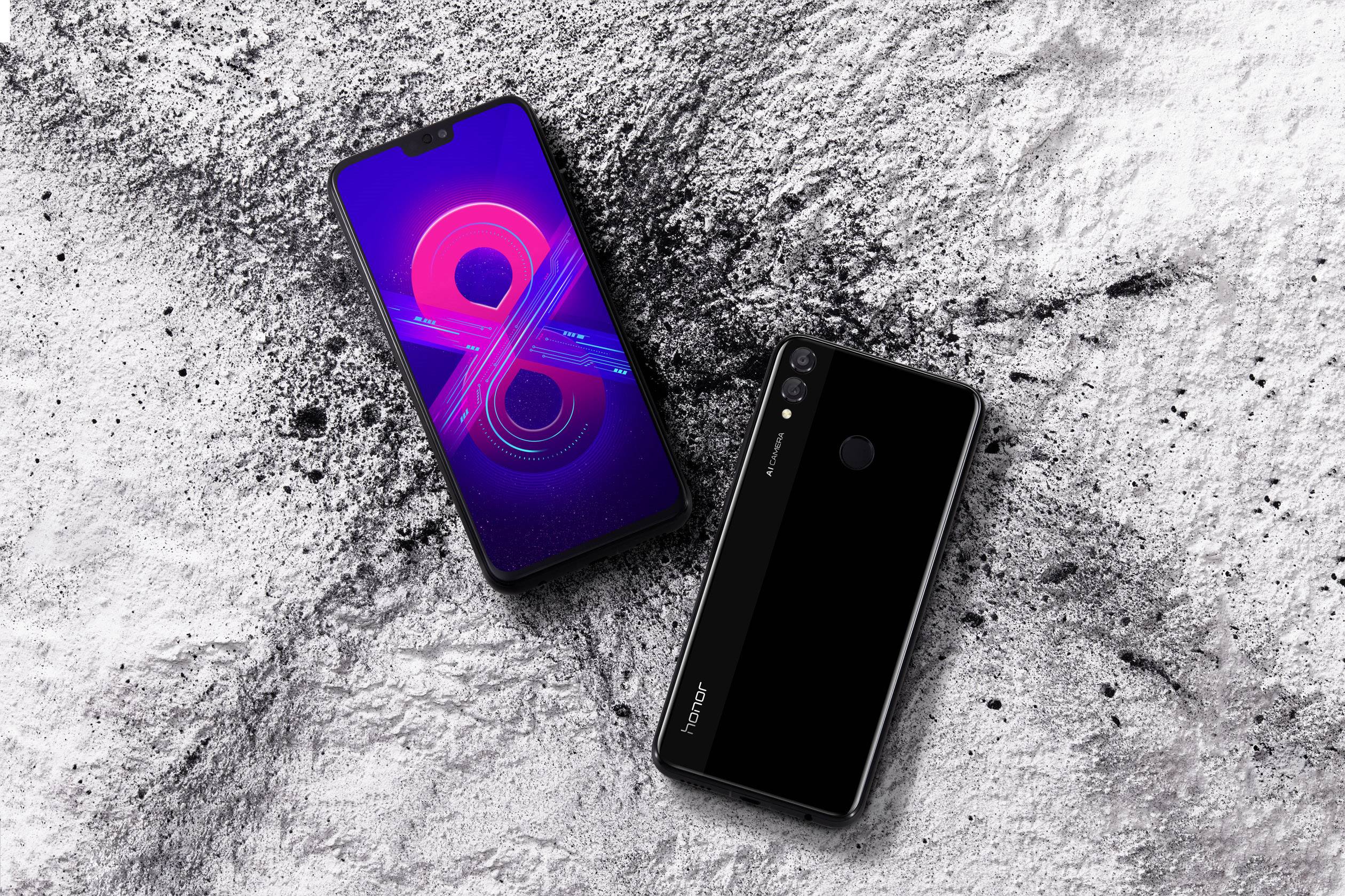 Honor 8X Smartphone 128GB 6.5 Zoll (16.5 cm) Dual-SIM Android™ 8.1 Oreo 20 Mio. Pixel, 2 Mio. Pixel Schwarz