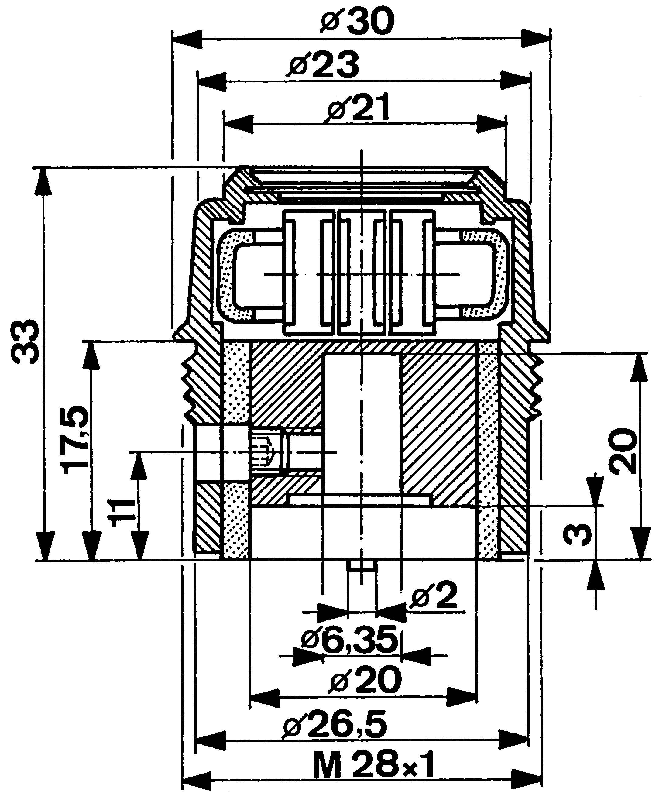 Mentor 6622.1000 6622.1000 Drehknopf digital Schwarz (Ø x H) 30 mm x 33 mm 1 St.