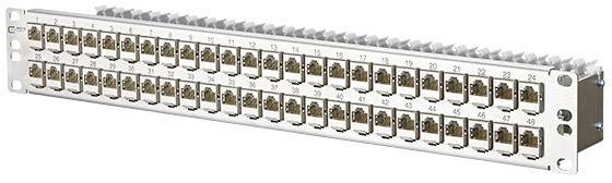 Metz Connect 130924-E 48 Port Netzwerk-Patchpanel CAT 6a 1.5 HE Bestückt