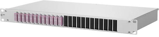 Metz Connect 150250BB12-E 24 Port LWL-Patchpanel SC 1 HE Teilbestückt