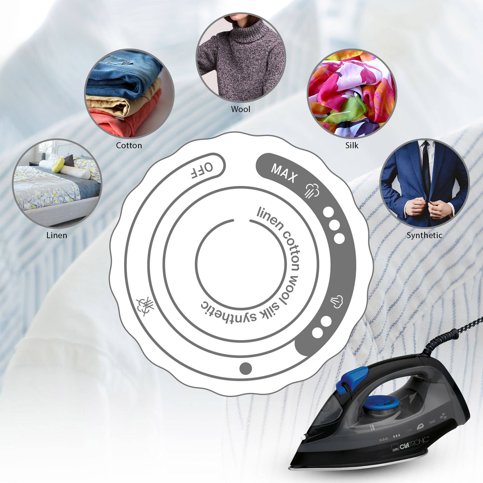 Clatronic DB 3703 Dampfbügeleisen