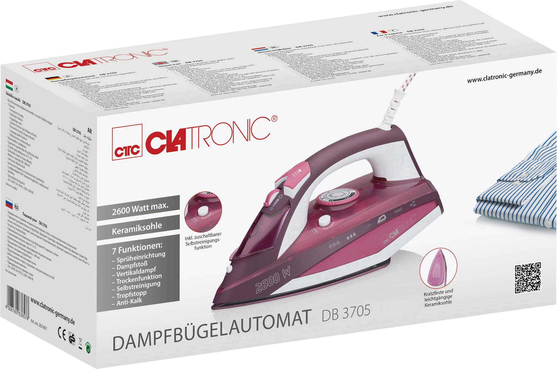 Clatronic DB 3705 Dampfbügeleisen