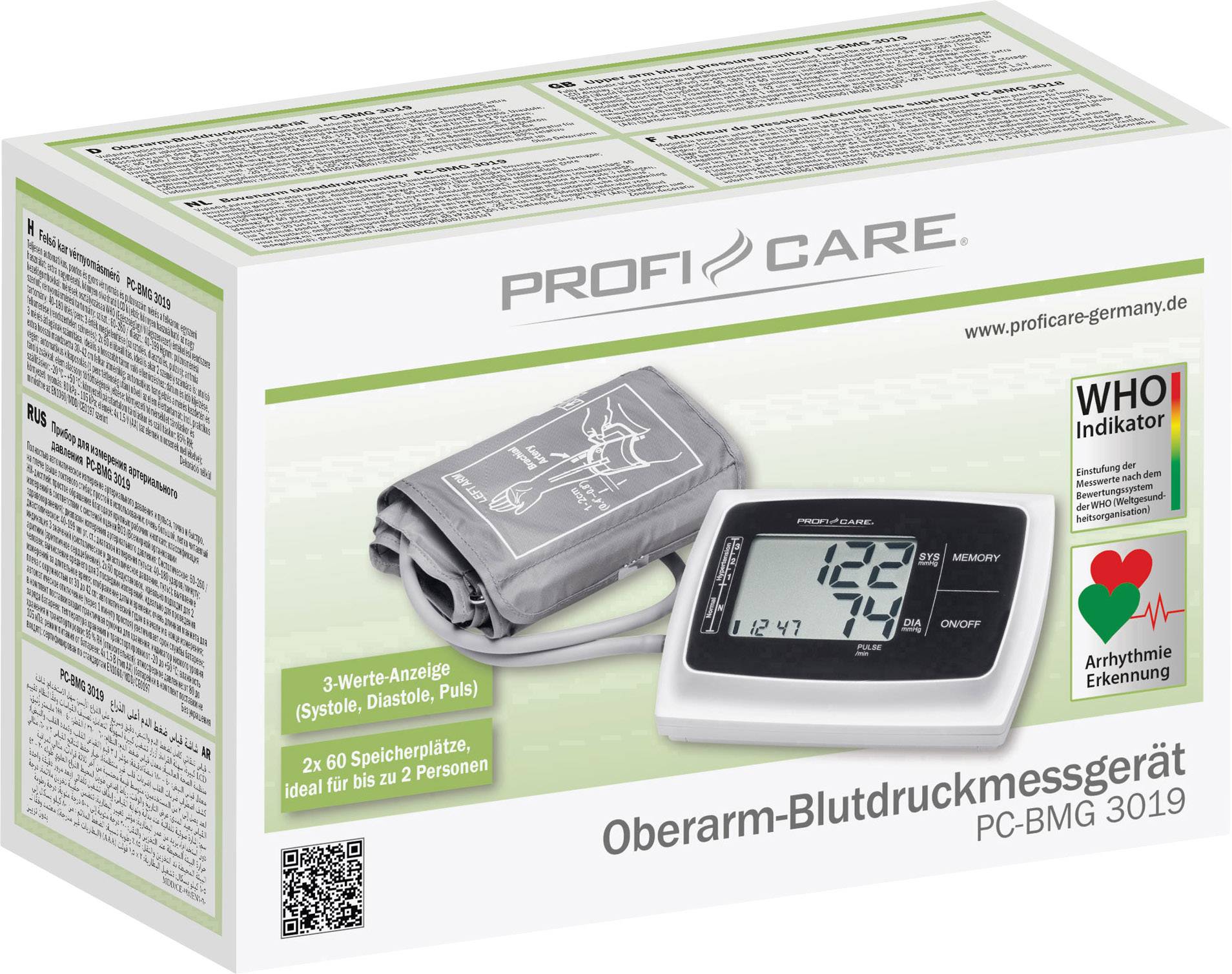 Profi-Care PC-BMG 3019 Oberarm Blutdruckmessgerät 330190