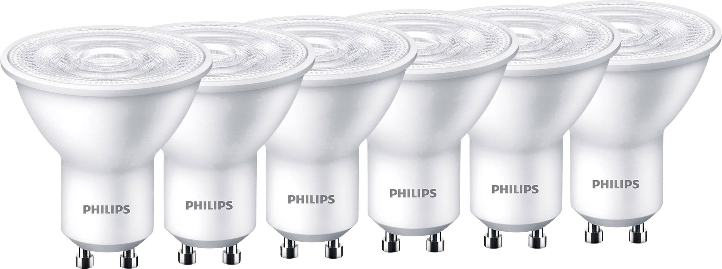 Philips Lighting LED EEK A+ (A++ - E) GU10 Reflektor 4.7 W = 50 W Warmweiß (Ø x L) 50 mm x 54 mm 6