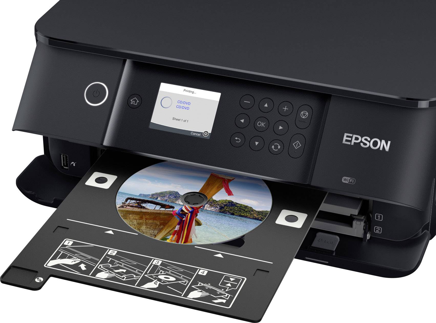 Epson Expression Premium XP-6100 Farb Tintenstrahl Multifunktionsdrucker A4 Drucker, Scanner, Kopierer USB, WLAN, Duplex