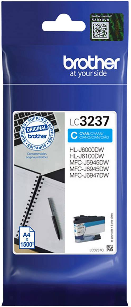 Brother Druckerpatrone LC-3237C Original Cyan LC3237C