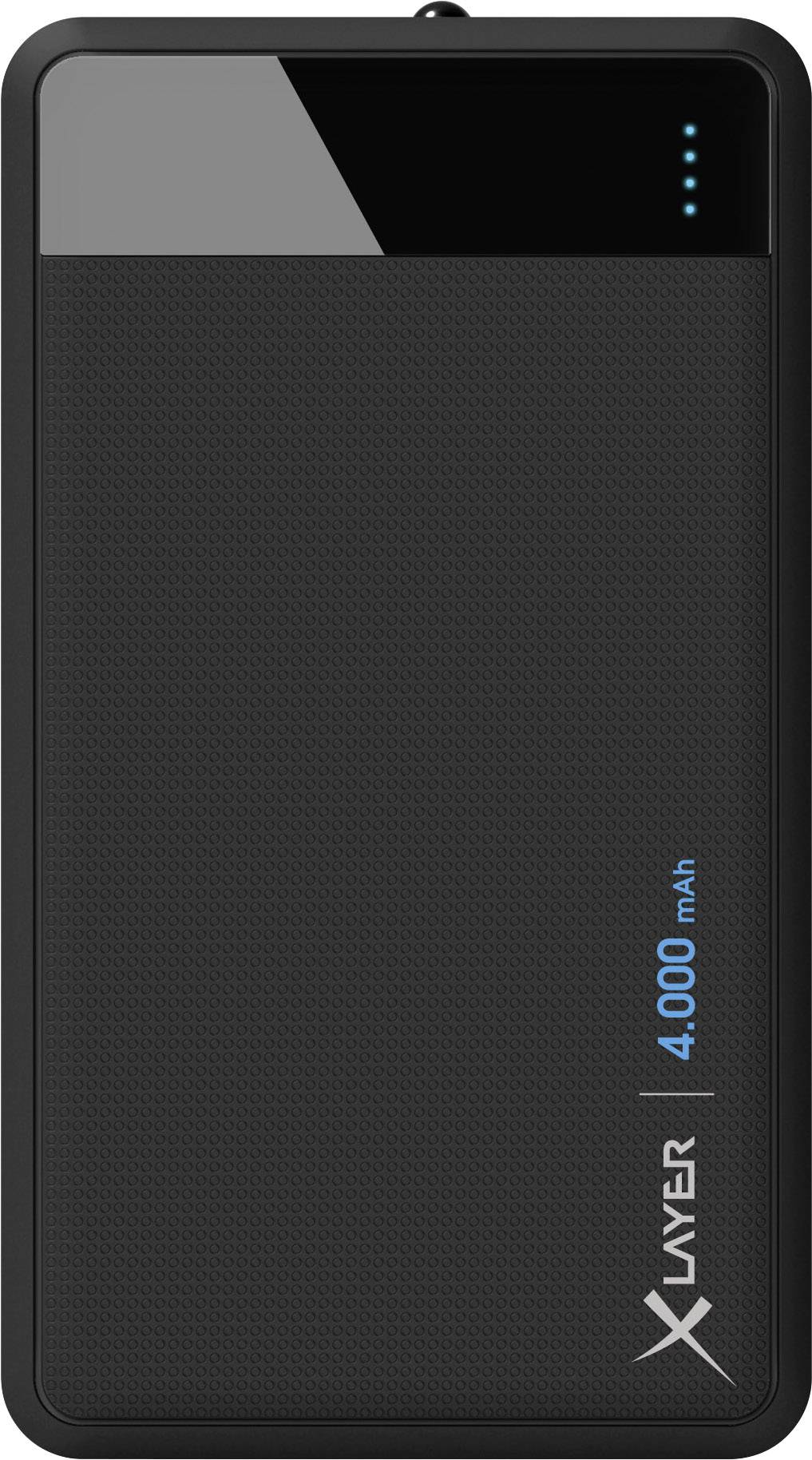 Xlayer Colour-Line Powerbank 4000 mAh LiPo Schwarz