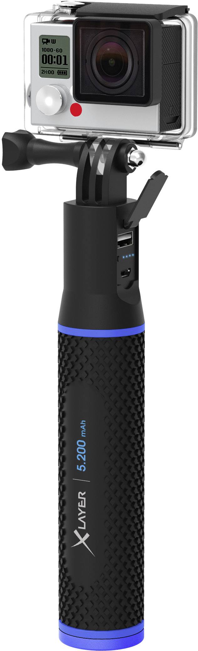 Xlayer Plus Action Powerbank 5200 mAh  Li-Ion  Schwarz