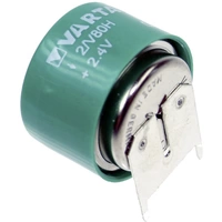 Varta V2/80H-SLF ++/- Knopfzellen-Akku 80H NiMH 80 mAh 2.4V 1St. Varta V2/80H-SLF ++/- Knopfzellen-Akku 80H NiMH 80 mAh 2.4V 1St.