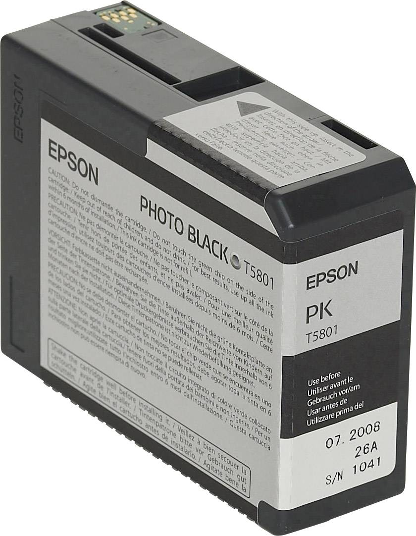 Epson T5801 - 80 ml - Photo schwarz - Original - Tintenpatrone - für Stylus Pro