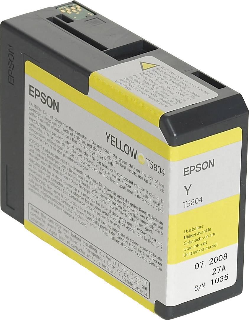 Epson T5804 - 80 ml - Gelb - Original - Tintenpatrone - für Stylus Pro 3800 - Pr