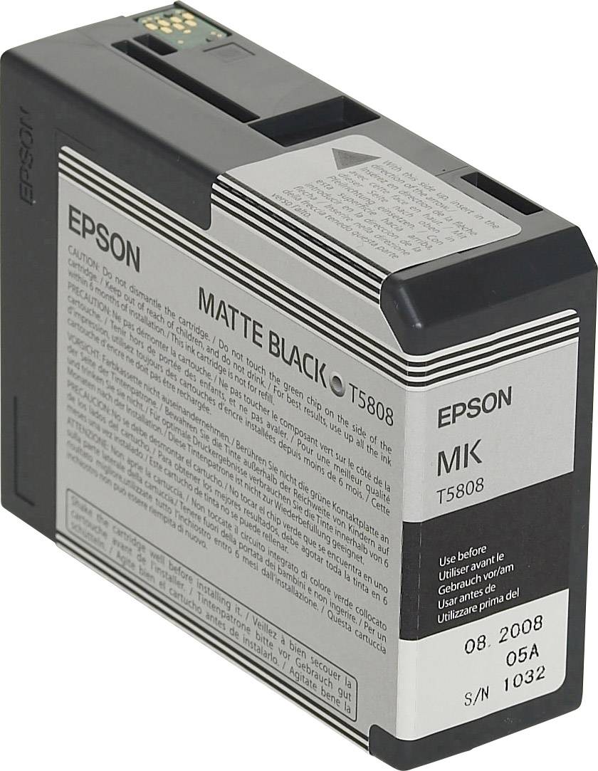 Epson T5808 - 80 ml - mattschwarz - Original - Tintenpatrone - für Stylus Pro 38
