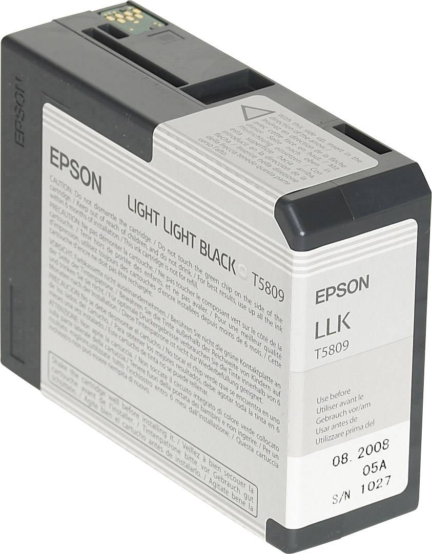 Epson Druckerpatrone T5809 Original Light Light Schwarz C13T580900