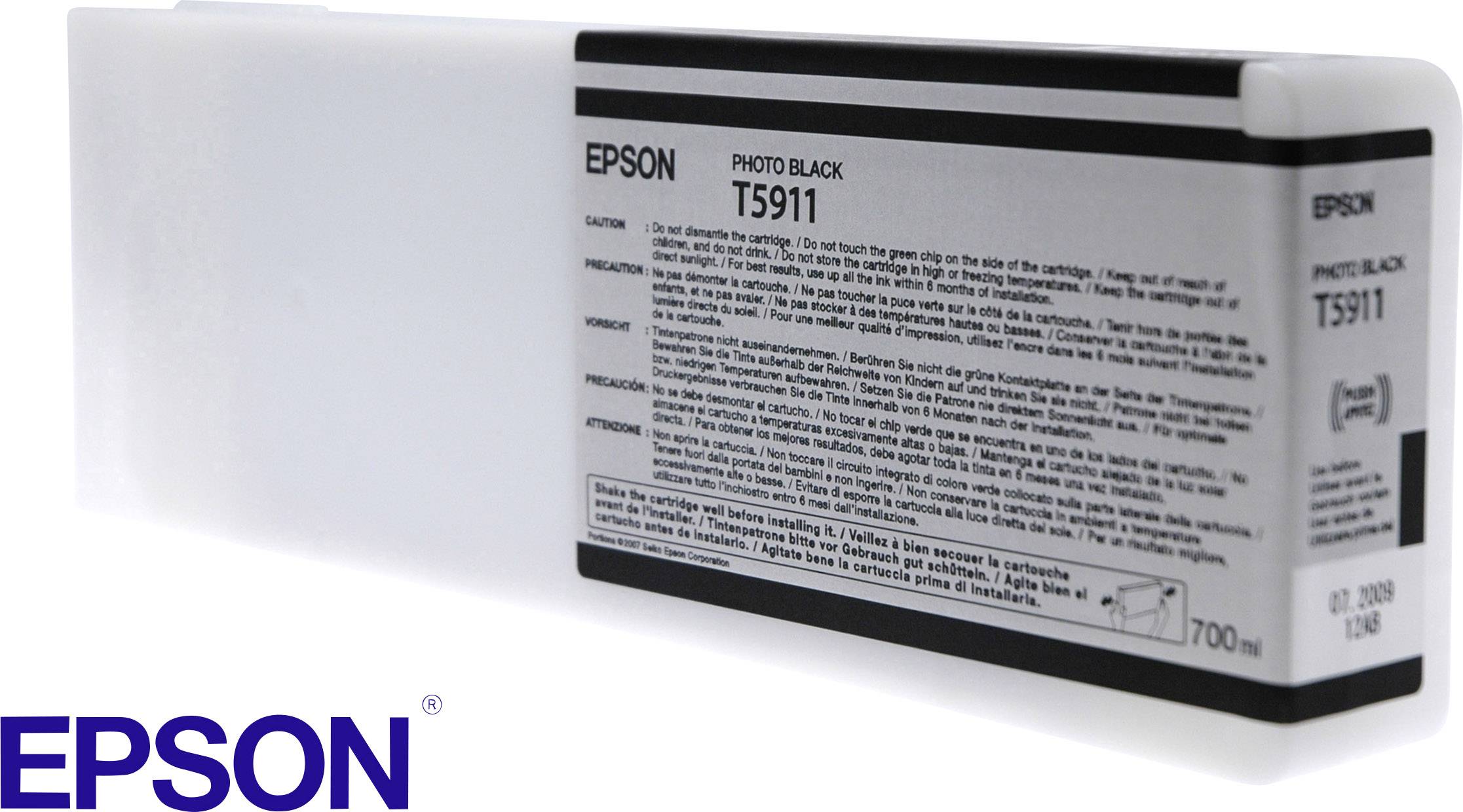 Epson T5911 - 700 ml - Photo schwarz - Original - Tintenpatrone - für Stylus Pro