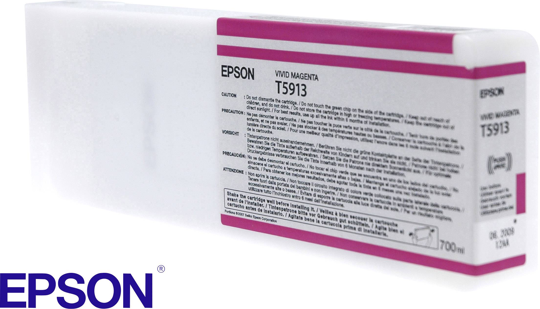 Epson T5913 - 700 ml - Vivid Magenta - Original - Tintenpatrone - für Stylus Pro