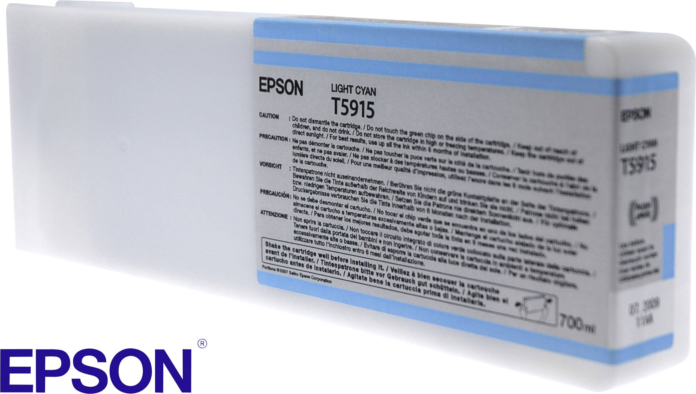 Epson T5915 - 700 ml - hell Cyan - Original - Tintenpatrone - für Stylus Pro 118