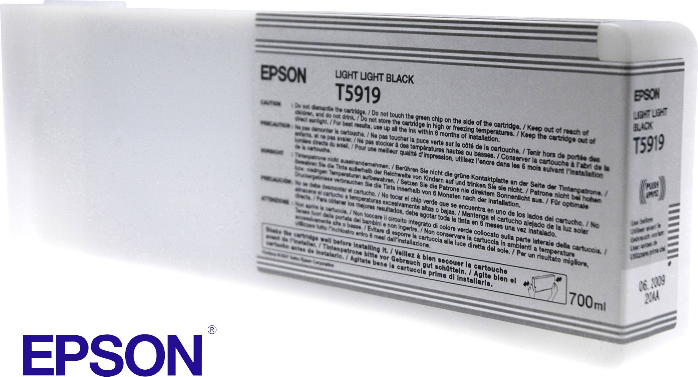 Epson T5919 - 700 ml - Light Light Black - Original - Tintenpatrone - für Stylus