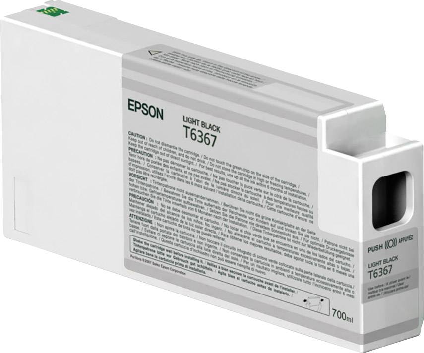 Epson Druckerpatrone T6367 Original Light Schwarz C13T636700