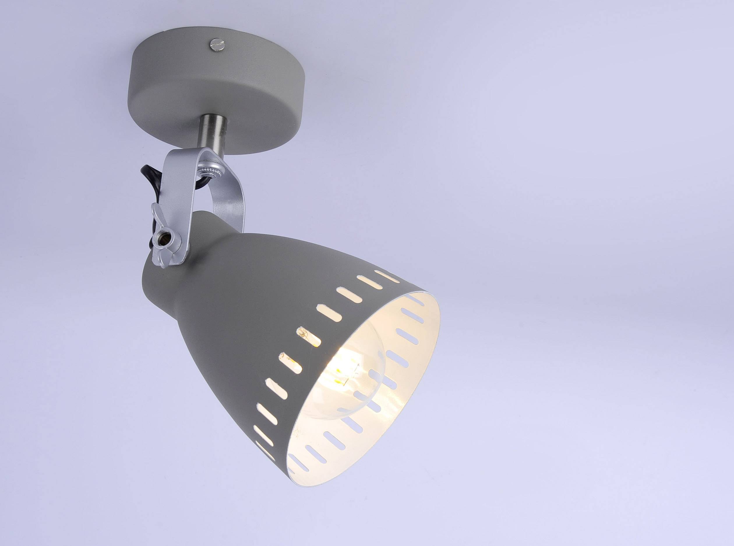 LeuchtenDirekt Eva 11050-15 Deckenstrahler LED E27 60W Grau