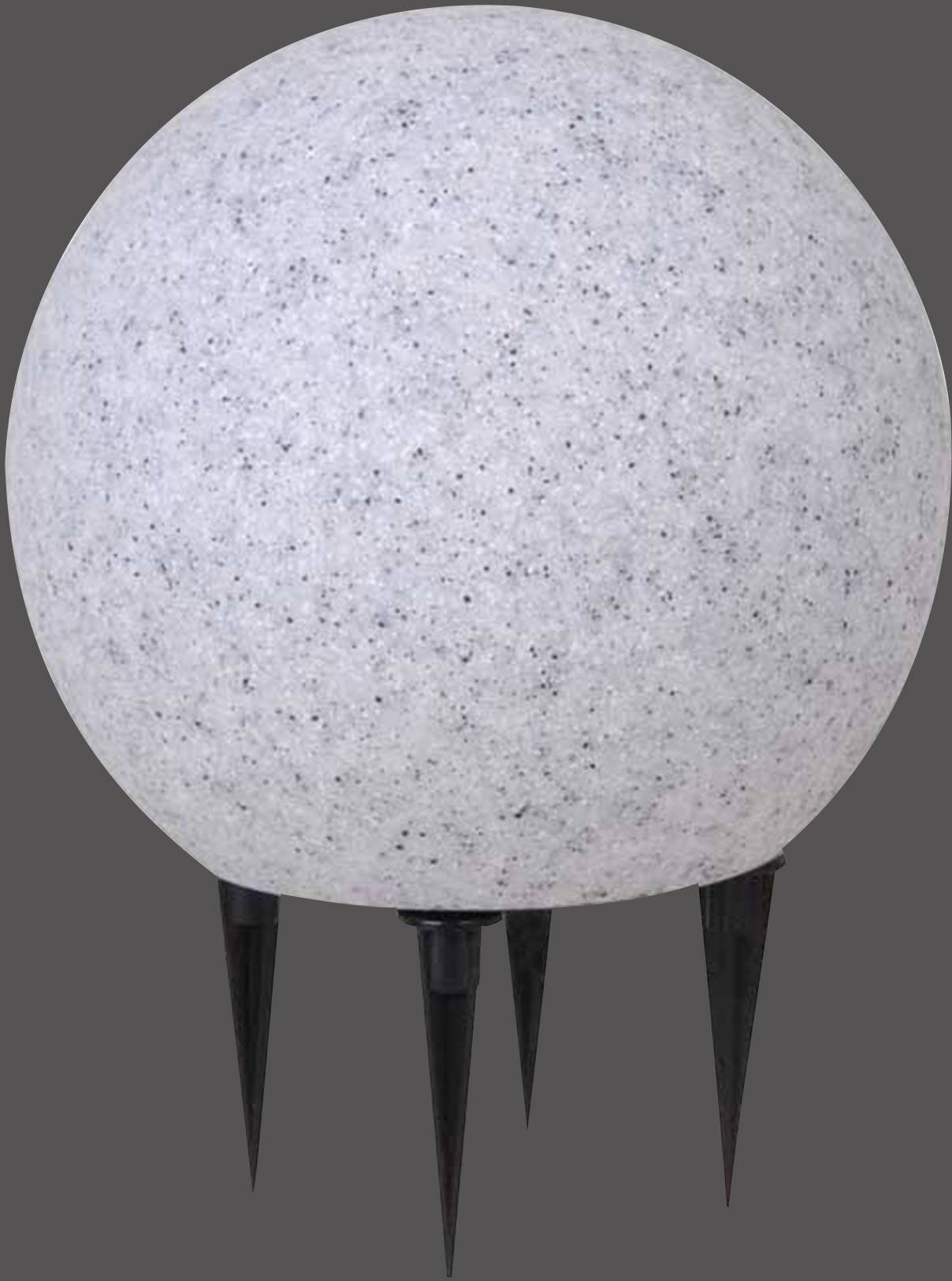 LeuchtenDirekt 19232-15 Fadia Gartenleuchte Stein LED, Energiesparlampe E27 25W Granit-Grau (matt)