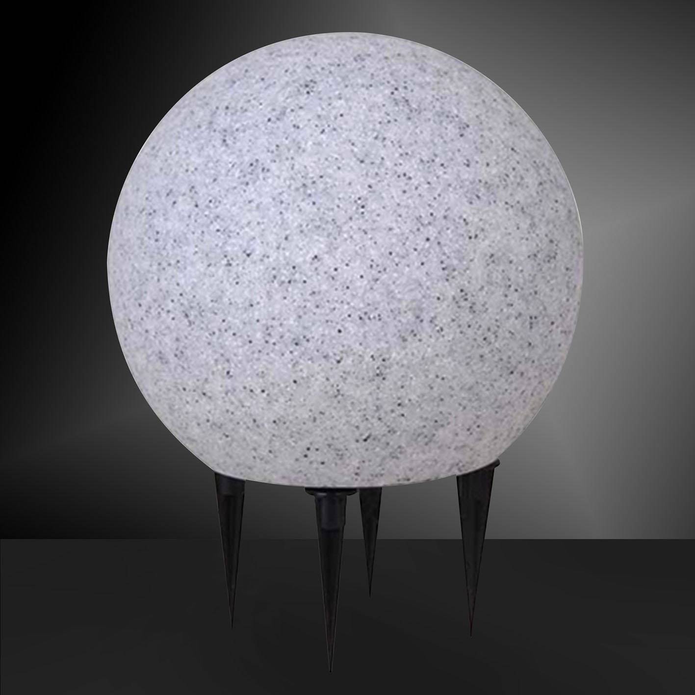 LeuchtenDirekt 19232-15 Fadia Gartenleuchte Stein LED, Energiesparlampe E27 25W Granit-Grau (matt)