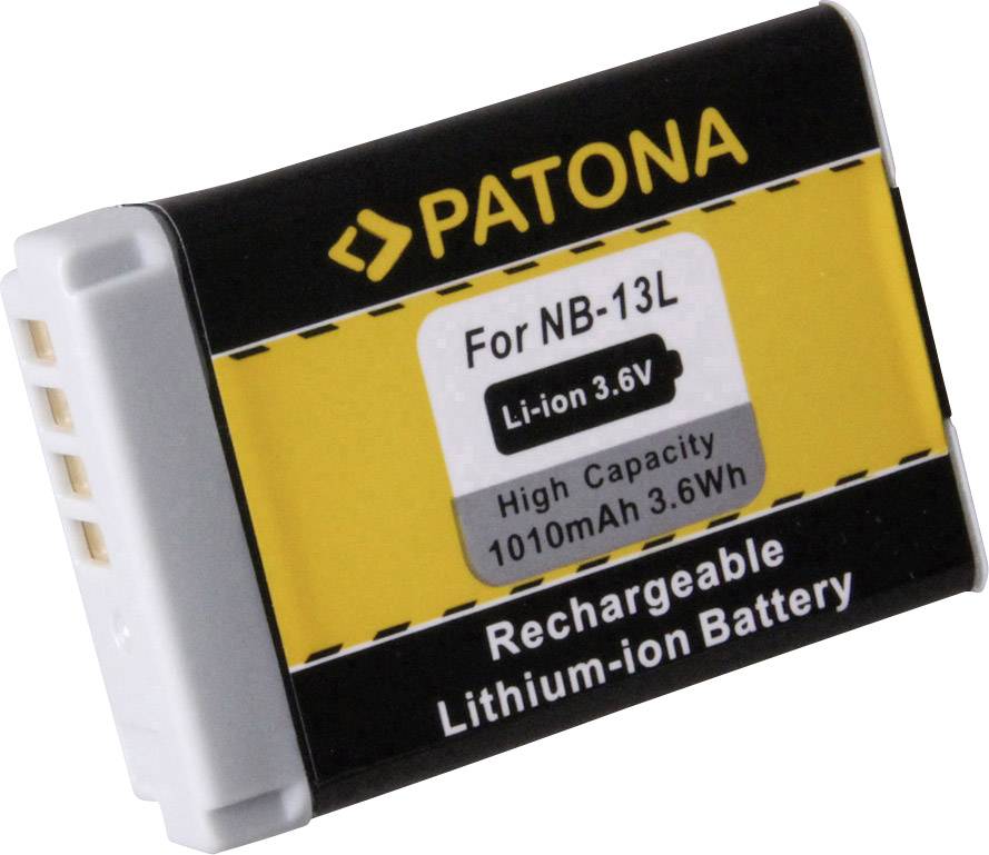 Patona FONB-13L Kamera-Akku ersetzt Original-Akku (Kamera) NB-13L 3.6 V 1010 mAh