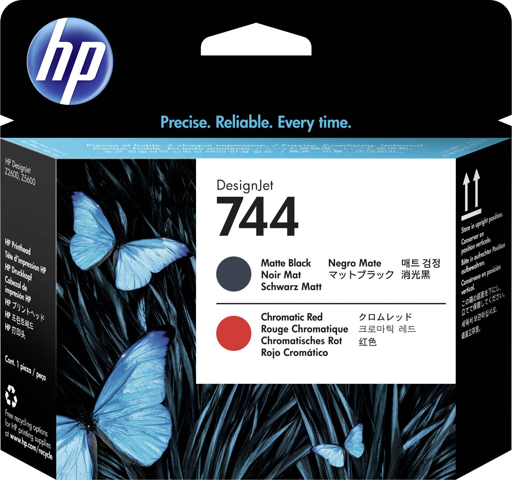 HP 744 - Schwarz, Chromatic Red - Druckkopf - für DesignJet HD Pro MFP