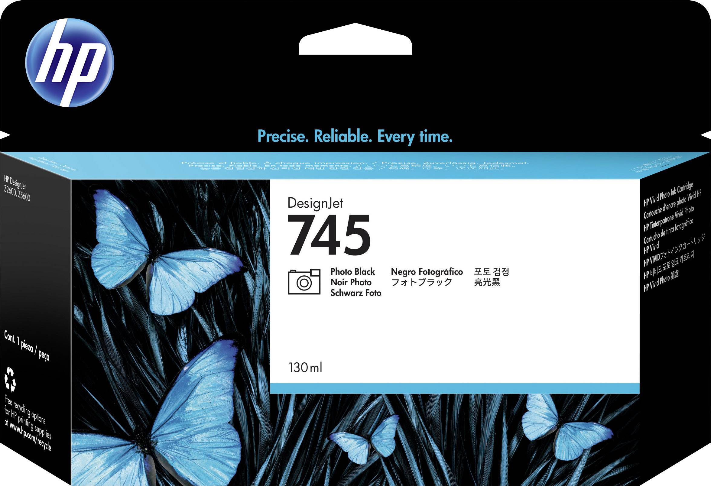 HP Druckerpatrone 745 Original Foto Schwarz 130 ml F9J98A 1 St.