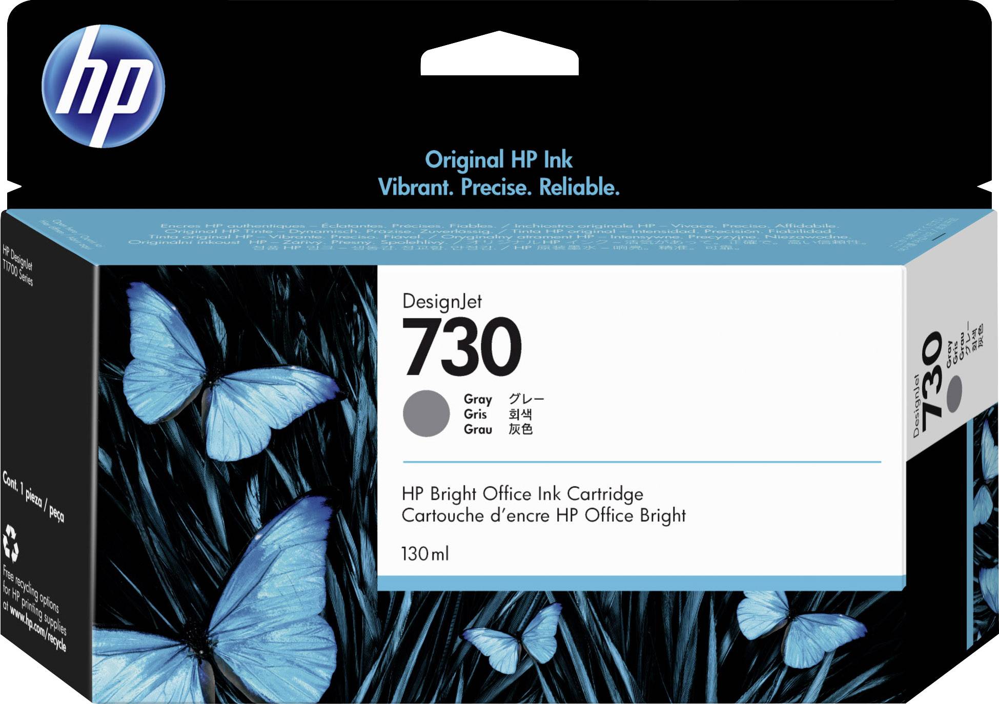 HP Druckerpatrone 730 Original Grau P2V66A