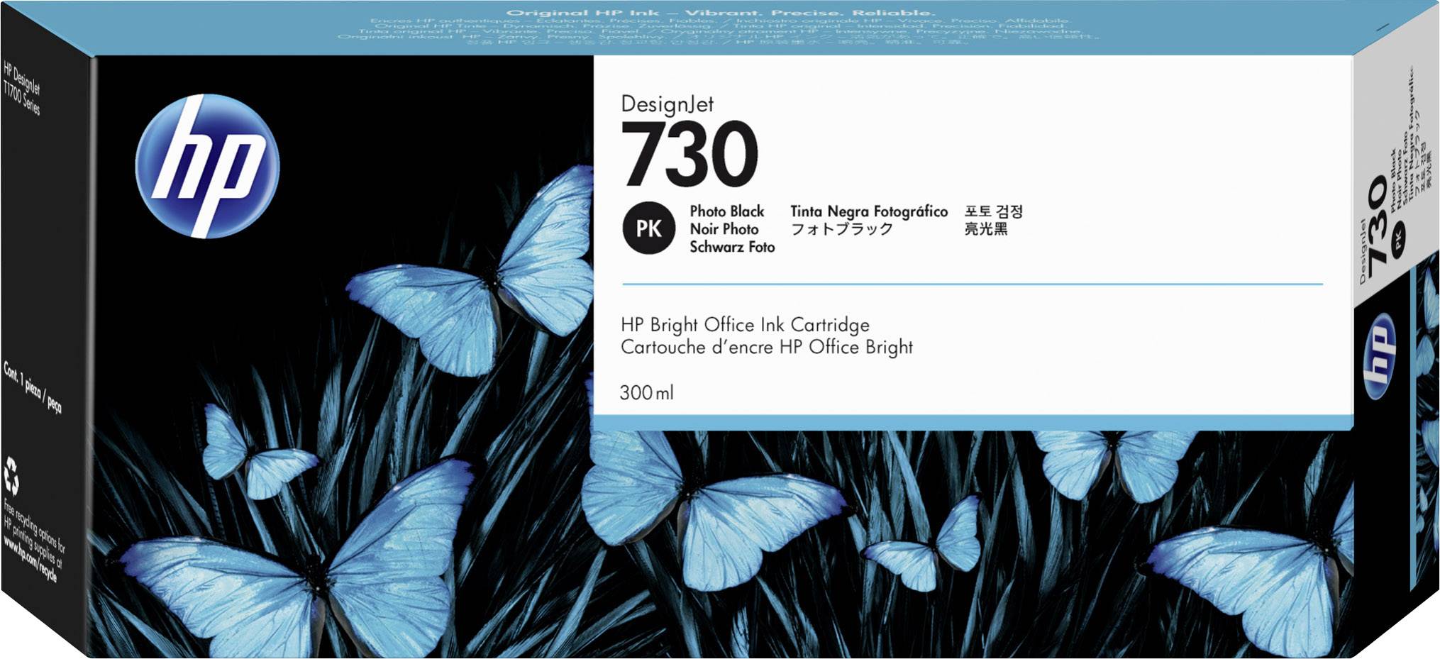 HP Druckerpatrone 730 Original Photo Schwarz P2V73A