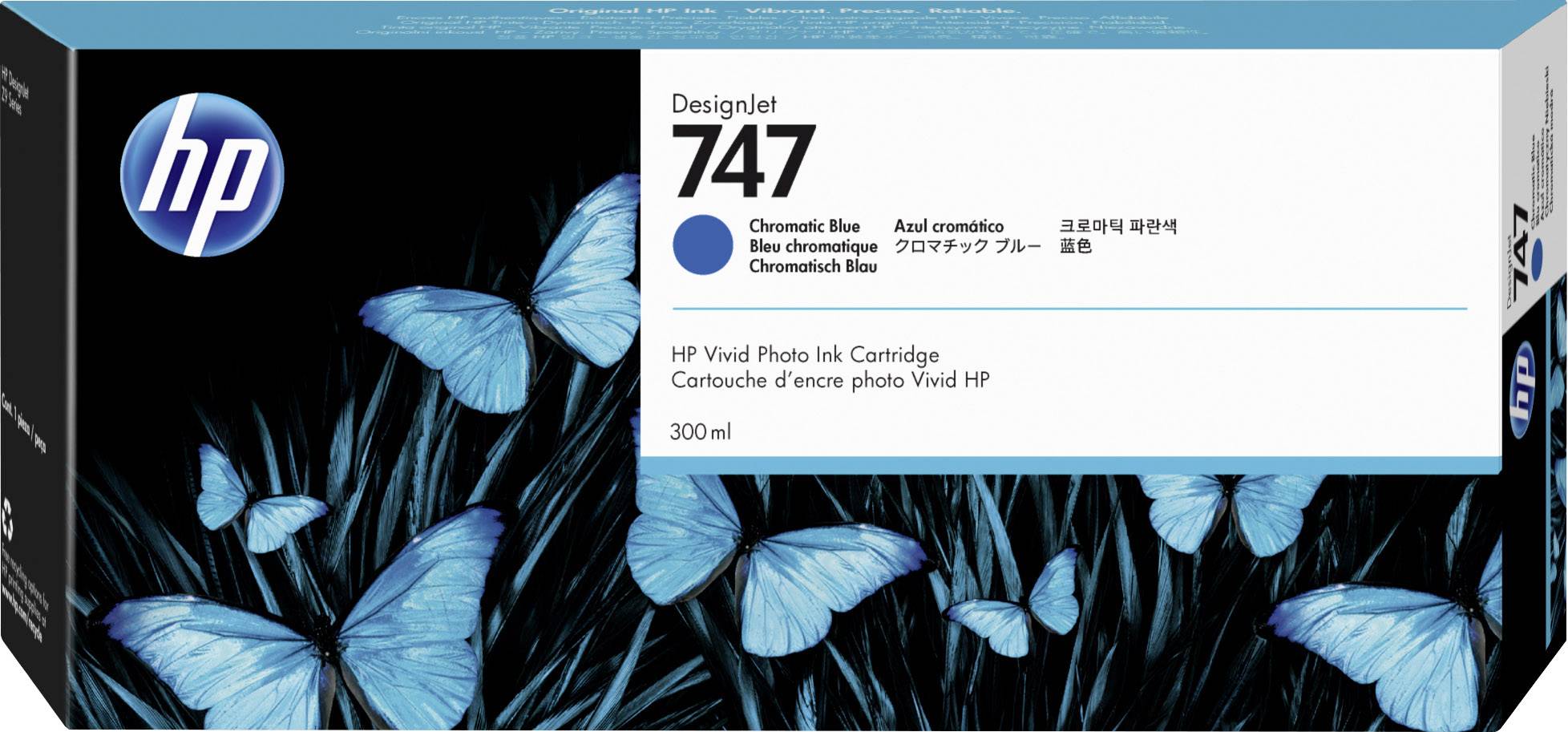 HP Druckerpatrone 747 Original Blau 300ml P2V85A 1St.