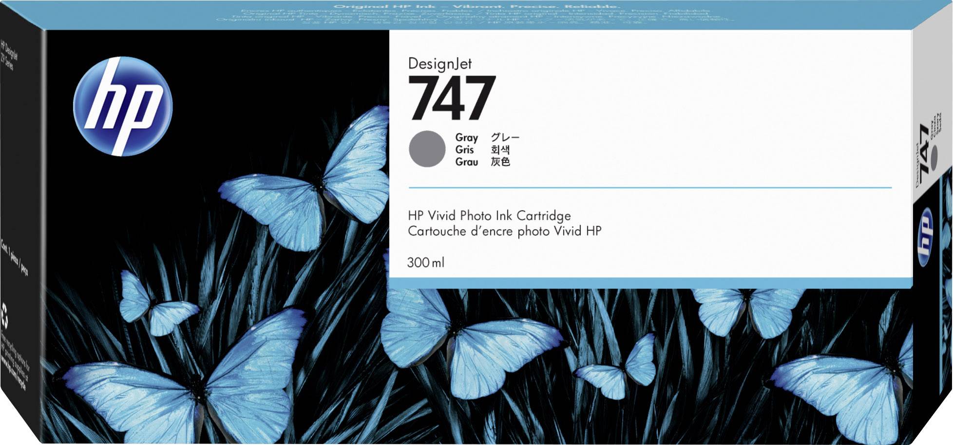 HP Druckerpatrone 747 Original Grau 300 ml P2V86A 1 St.