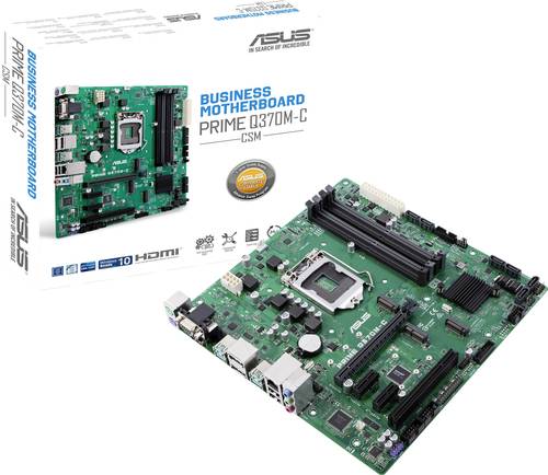 Asus PRIME Q370M-C/CSM Mainboard Sockel Intel® 1151v2 Formfaktor Micro-ATX Mainboard-Chipsatz Intel