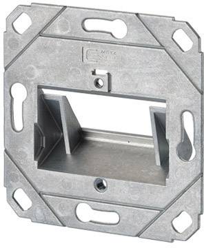 Metallschalterdose, quadratische Form, geeignet für die Installation von Schaltern oder Steckdosen in elektrischen Anlagen.