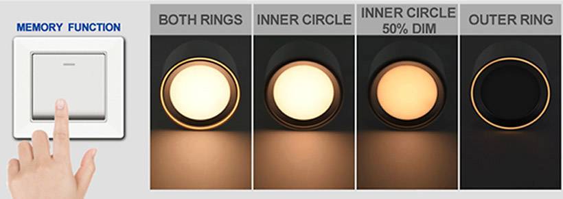 Nordlux Fallon LED-Aufbauleuchte LED LED fest eingebaut 5.5 W Warmweiß Weiß, Edelstahl (gebürstet)